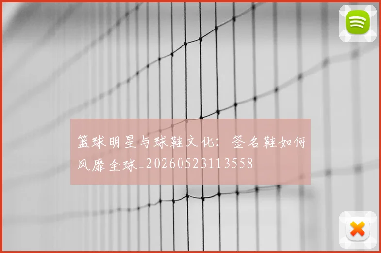 篮球明星与球鞋文化：签名鞋如何风靡全球_20260523113558
